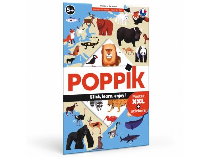 poppik Animals discovery stickers poster affiche jeu educatif 0 copie