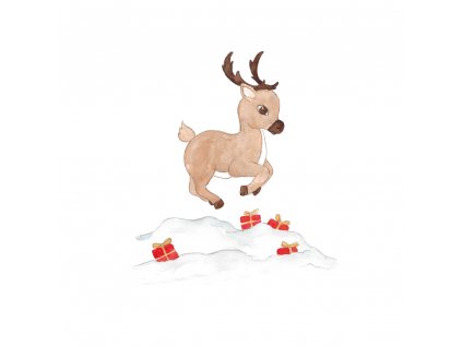 Wall Sticker Rudolph and gifts primary