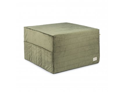 Sleepover velvet mattress olive green nobodinoz 14 2 8435574921215