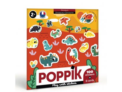 Poppik stickers baby animaux dinosaures 2 ans 1