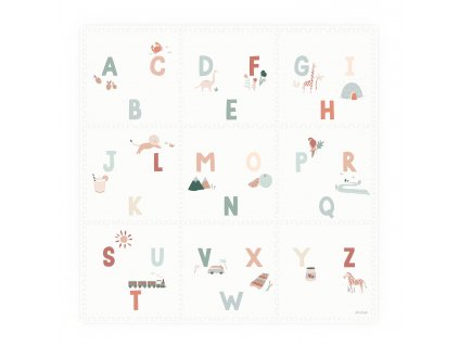 PlayandGo EEVAA alphabet foam playmat front side puzzle