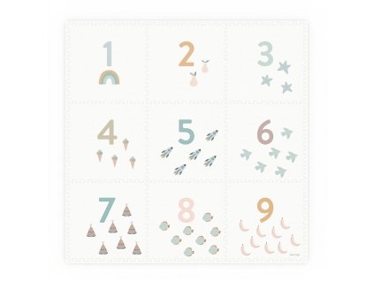 PlayandGo EEVAA numbers foam playmat front puzzle