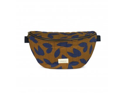 Paris tokyo fanny pack blue leaves nobodinoz 1 8435574929921