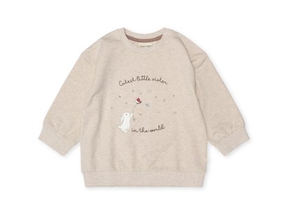 Finley little sister sweatshirt Light brown melange