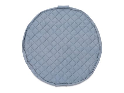 Playandgo organic quilted babymat detail blue open