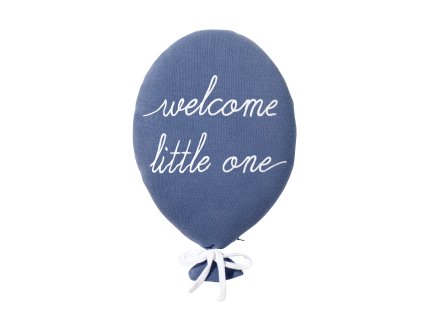 Polštář "Welcome Little One" Blue