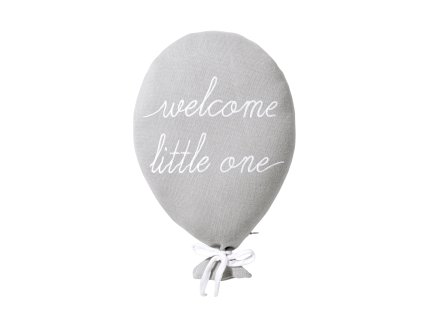 Polštář "Welcome Little One" Grey