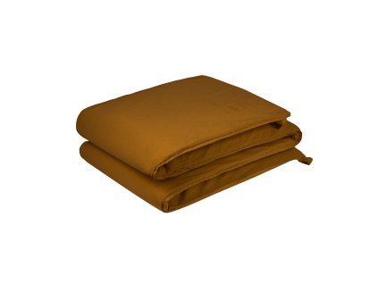 Wabi sabi zipped cot bumper golden brown nobodinoz 1 8435574932624