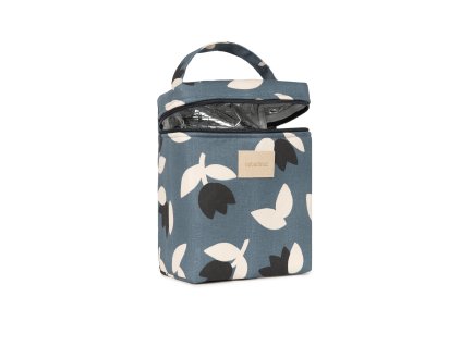 Hyde park insulated baby bottle and lunch bag blue black tulips nobodinoz 5 8435574932921