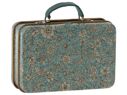 Maileg Kovový kufřík malý Blossom Blue