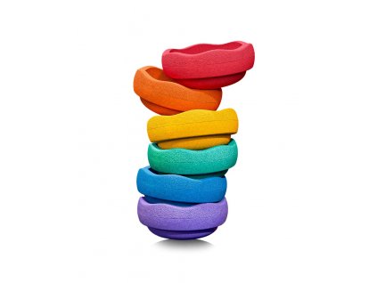 Stapelstein® Original balanční kameny rainbow classic 6ks
