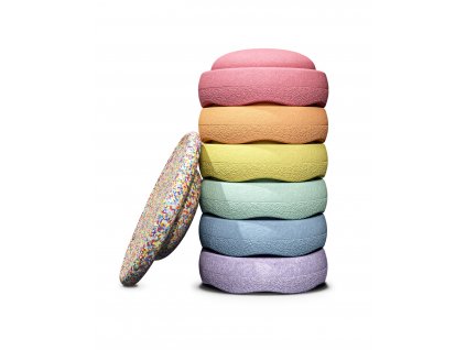 Stapelstein® Rainbow Set balanční kameny pastel
