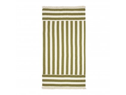 Portofino beach towel pistachio stripes nobodinoz 1 8435574933416