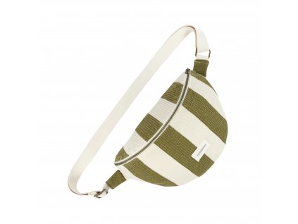 Portofino fanny pack pistachio stripes nobodinoz 1 8435574933355