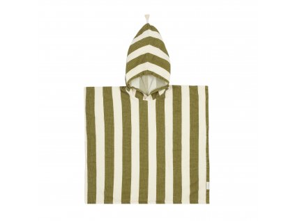 Portofino poncho pistachio stripes 1 3 y nobodinoz 1 8435574933492