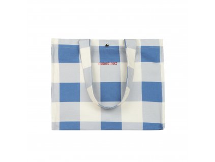 Portofino maxi bag blue checks nobodinoz 1 8435574933317