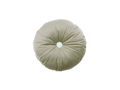Kulatý polštář Eco-Velvet Olive Green