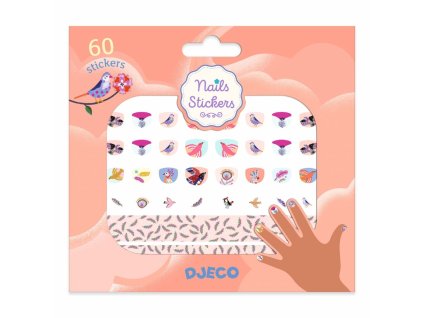 DJECO Samolepky na nehty Ptáčci