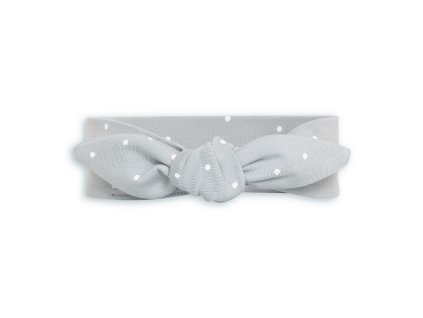 Moniel Dětská čelenka Dots šedá 0 6 měsíců