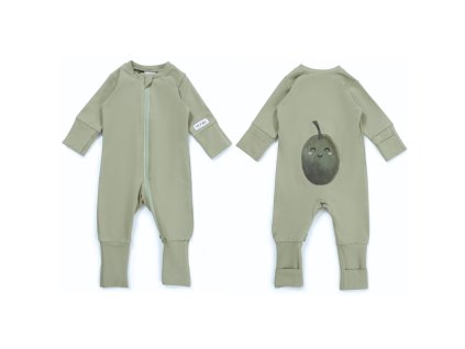 Moniel Dětský rostoucí overal Oliva Olive