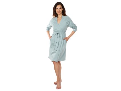 Moniel kojící a těhotenský župan Pastel mintová (2)