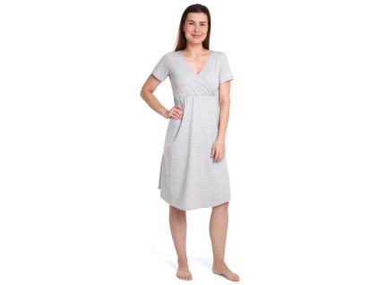 Moniel košilka šaty kojící Dots šedá