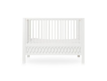 CamCam Postýlka pro miminko Harlequin Baby Bed White (60 × 120 cm)