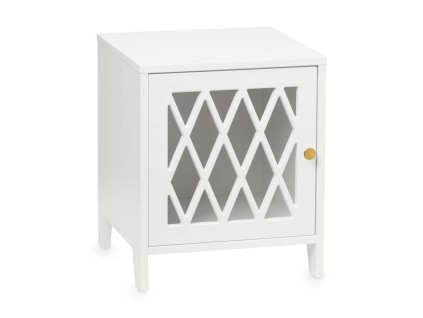 CamCam Noční stolek Harlequin Bedside Table White