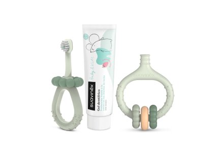 Suavinex Sada pro ústní hygienu zelená