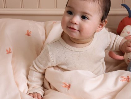 Cam Cam Vyšívané povlečení pro miminka 70×100 cm Bows