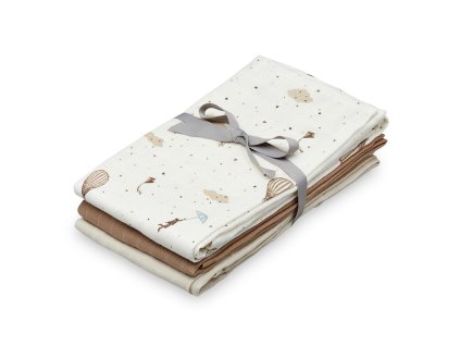 Cam Cam Mušelínové plenky 70x70 cm 3ks Dreamland, Camel, Light Sand