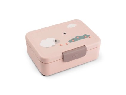 Krabička na svačinu Tiny Farm růžová