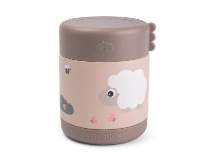 Termoska na jídlo Tiny Farm růžová 300 ml