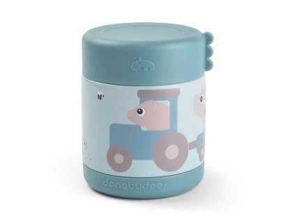 Termoska na jídlo Tiny Farm modrá 300 ml_2