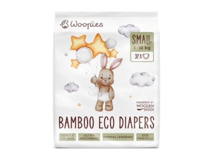 Woopies dětské EKO pleny SMALL (6 10kg) Wooden Spoon 32ks1