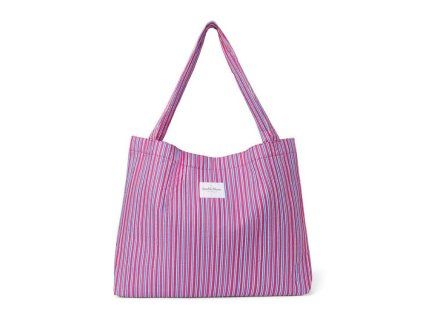 Studio Noos Taška Mom Bag Poplin Raspberry Striped (1)