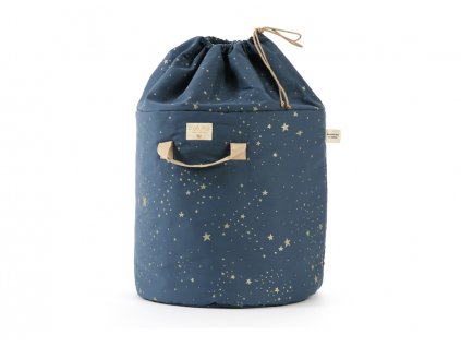 bamboo toy bag sac a jouet guarda juguetes gold stella night blue nobodinoz 1 2000000101057