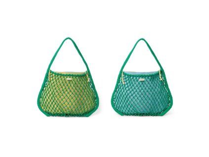Macramé Mom Bag Green & Blue Yellow