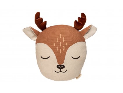 Wild animals deer cushion sienna brown nobodinoz 1 8435574918260