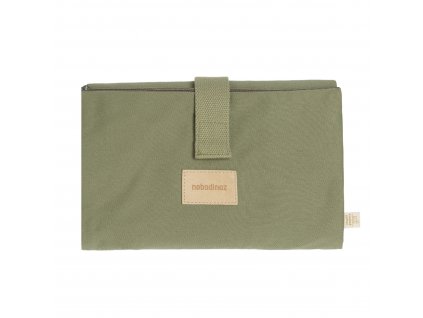 Baby on the go waterproof changing pad olive green nobodinoz 1 8435574920263