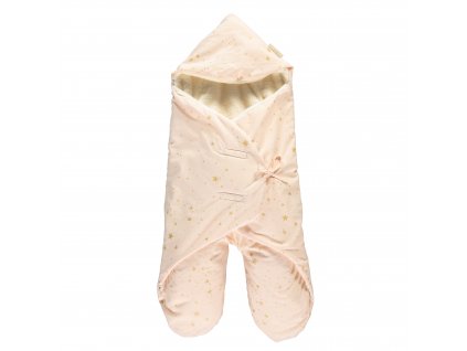 Kiss me mid season baby wrap gold stella dream pink nobodinoz 1 2000000110172