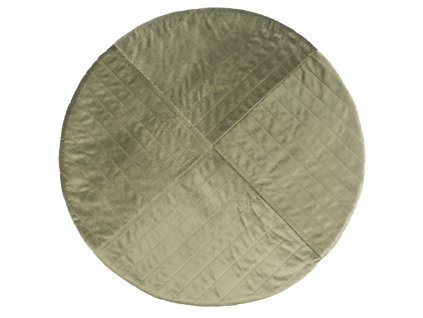 Kilimanjaro velvet round playmat olive green nobodinoz 1 8435574920669