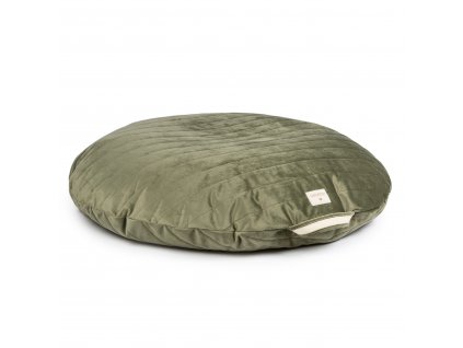 Sahara velvet beanbag olive green nobodinoz 1 8435574920645