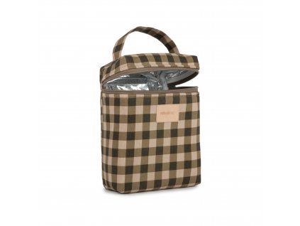 Hyde park insulated baby bottle and lunch bag green checks nobodinoz 5 8435574926920