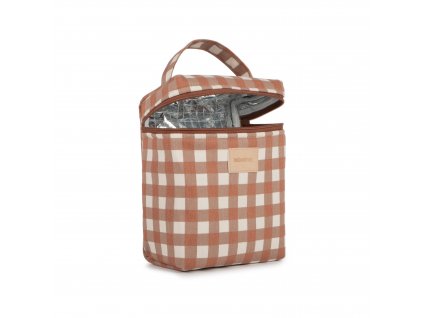 Hyde park insulated baby bottle and lunch bag terracotta checks nobodinoz 5 8435574926937