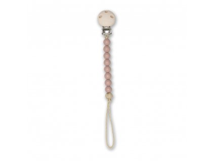 Abel Pacifier Straps Dusty Pink