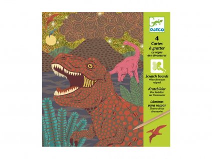 3600 1 djeco vyskrabavaci obrazky dinosauri