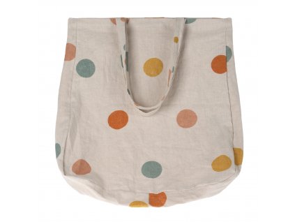 Maileg lněná taška Tote Multi Dots velká