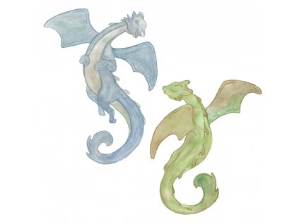 Wallstickers Dragons Pair primary