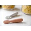 Beaba První trénovací lžičky silikonové 2 ks Terracotta / Velvet Grey 3